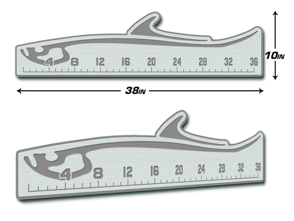36 Routed Fish Ruler