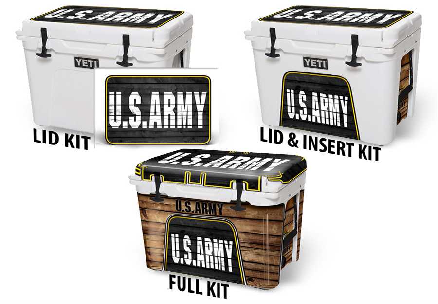 US Army Design YETI, RTIC, Ozark Trail Cooler Wrap