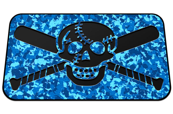 YETI 75qt - USA Ammo Skull Blue Line