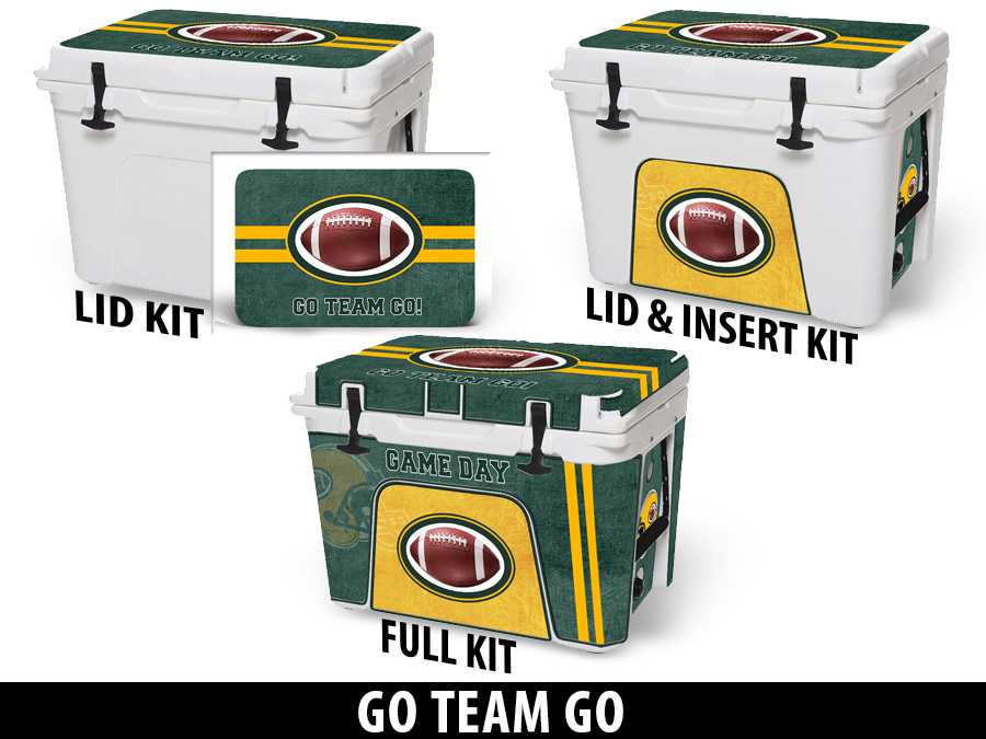 USATuff Vinyl Cooler Wrap Skin YETI Go Team Go
