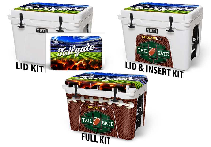 USATuff Vinyl Cooler Wrap Decal Sticker Kit - Touchdown