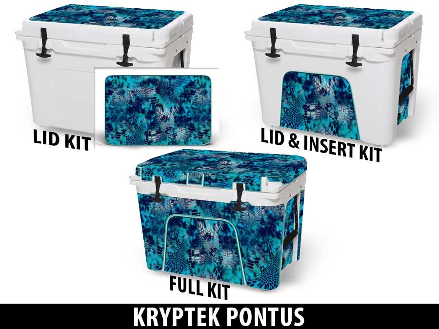 USATuff Vinyl Cooler Wrap Skin YETI Pontus