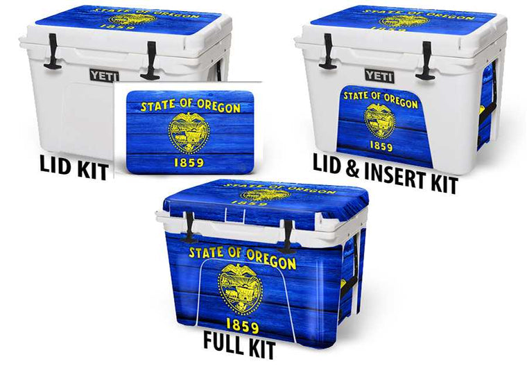 USATuff Vinyl Cooler Wrap Decal Sticker Kit - Oregon