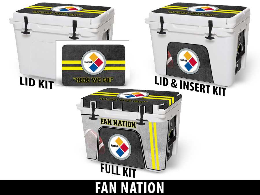 USATuff Vinyl Cooler Wrap Skin YETI Fan Nation