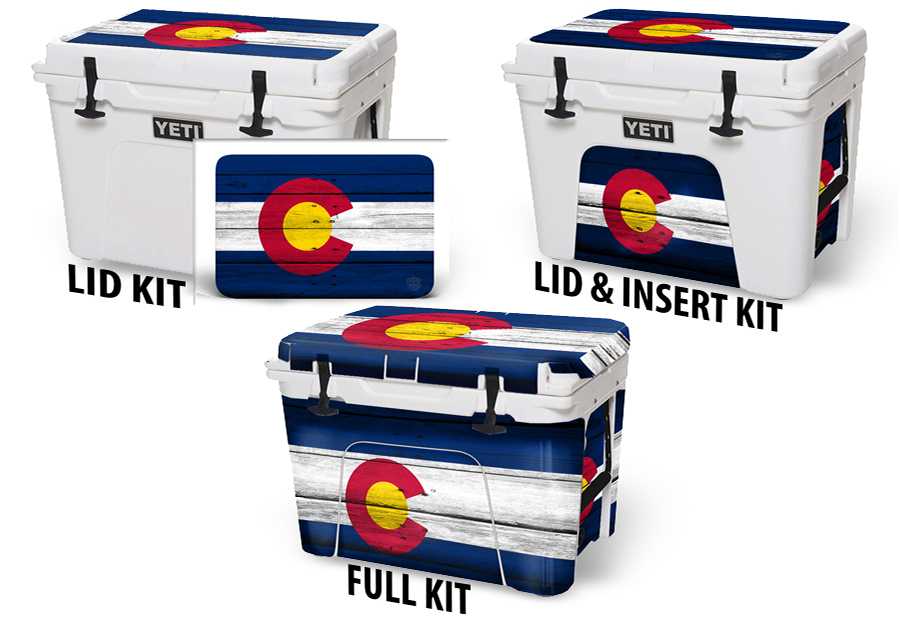 USATuff Vinyl Cooler Wrap Decal Sticker Kit - Colorado