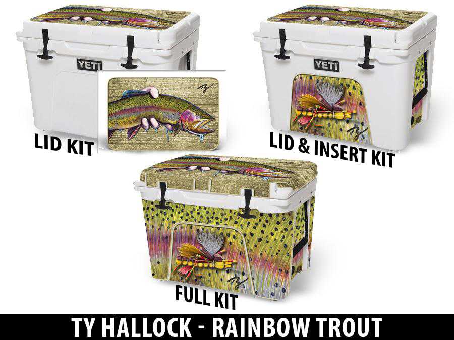 USATuff Vinyl Cooler Wrap Skin YETI Rainbow Trout