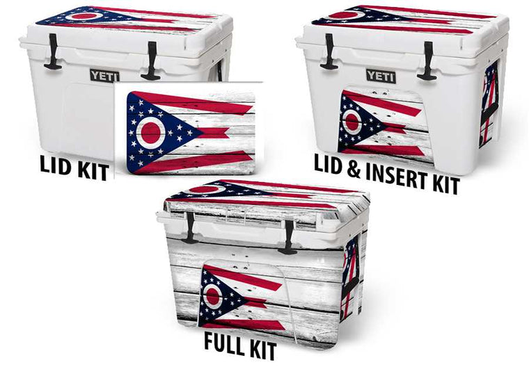 USATuff Vinyl Cooler Wrap Decal Sticker Kit - Ohio