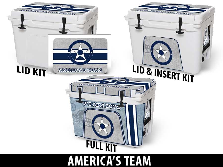 USATuff Vinyl Cooler Wrap Skin YETI America's Team