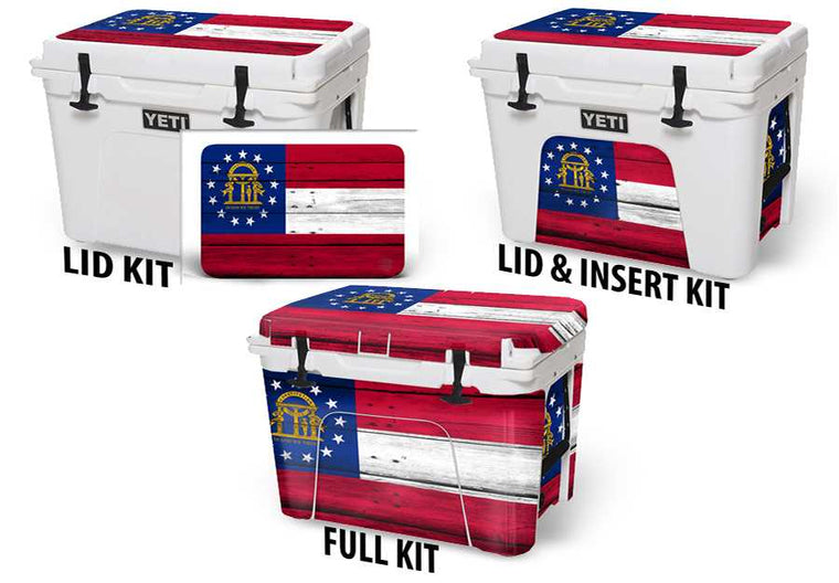 USATuff Vinyl Cooler Wrap Decal Sticker Kit - Georgia