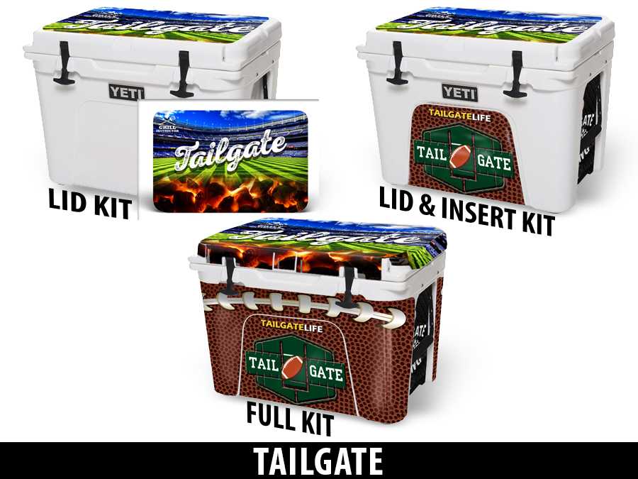 USATuff Vinyl Cooler Wrap Skin YETI Tailgate