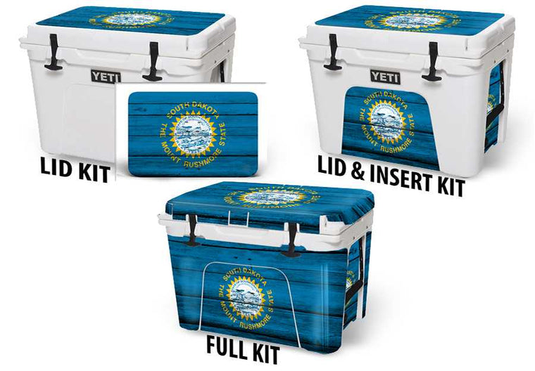 USATuff Vinyl Cooler Wrap Decal Sticker Kit - South Dakota