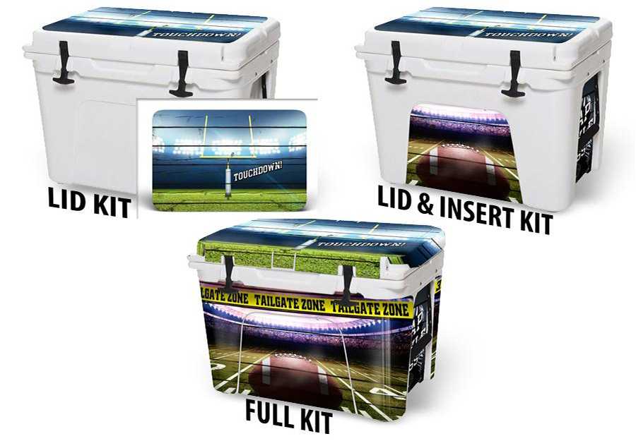 USATuff Vinyl Cooler Wrap Decal Sticker Kit - Touchdown