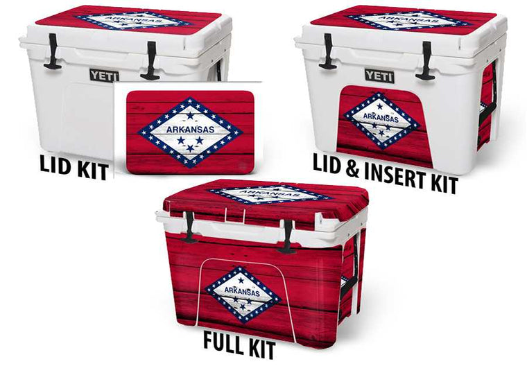 USATuff Vinyl Cooler Wrap Decal Sticker Kit - Arkansas