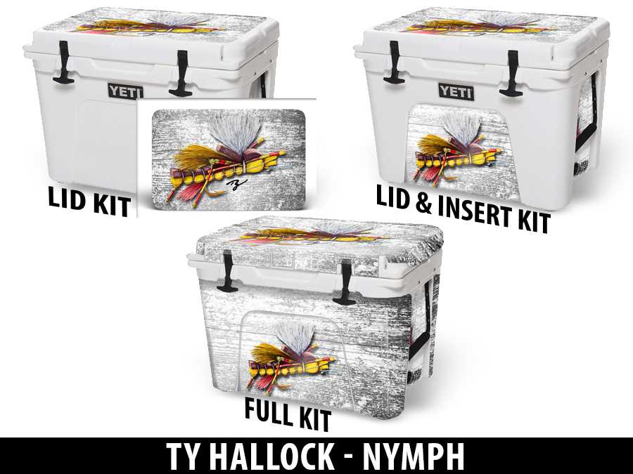 USATuff Vinyl Cooler Wrap Skin YETI Nymph