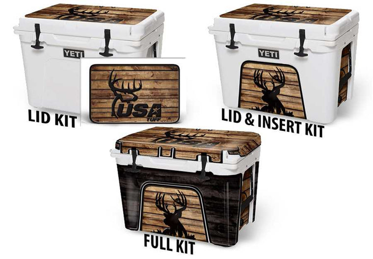 USATuff Cooler Accessories Ice Chest Graphic Sticker Decal Kits - USA Tuff Buck Wood Crosshair