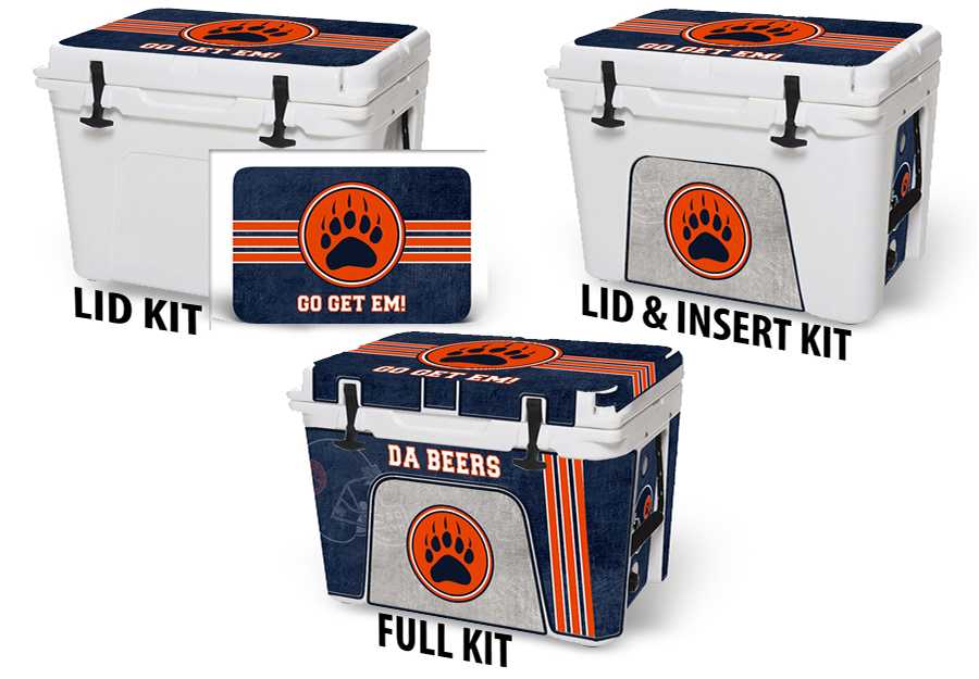 USATuff Vinyl Cooler Wrap Decal Sticker Kit - Go Get Em