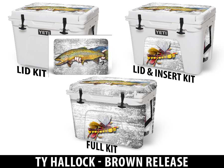 USATuff Vinyl Cooler Wrap Skin YETI Brown Release