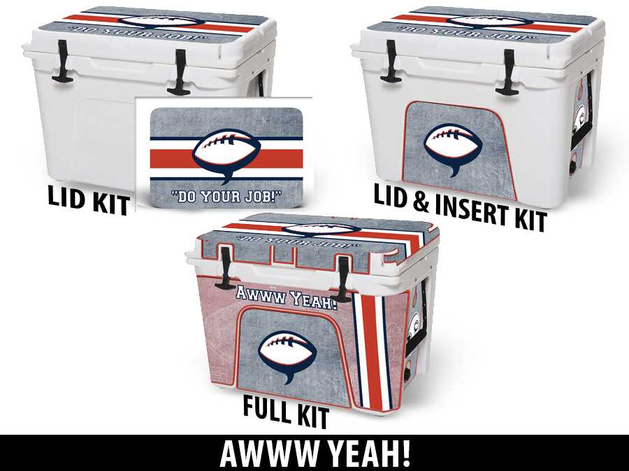 USATuff Vinyl Cooler Wrap Skin YETI Awww Yeah