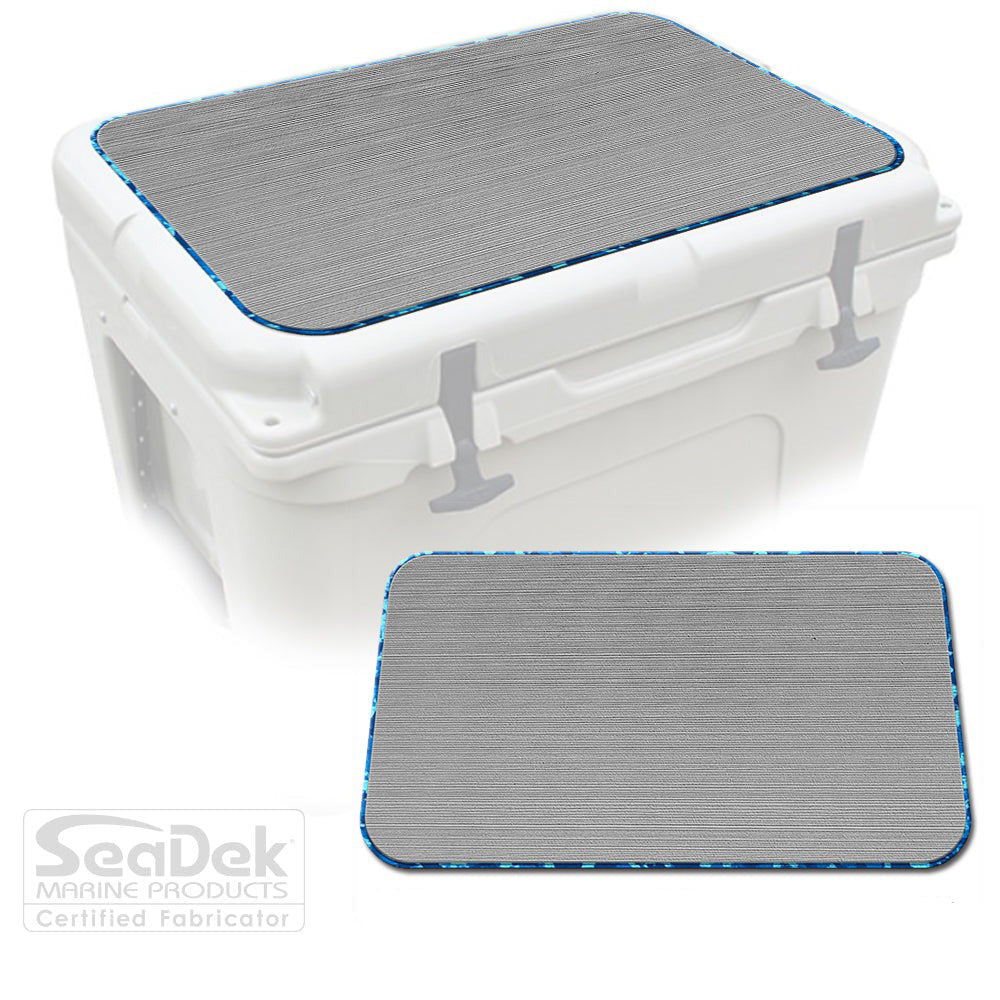 YETI TUNDRA 105 BLANK SEADEK COOLER PAD STORM GRAY / AQUA CAMO