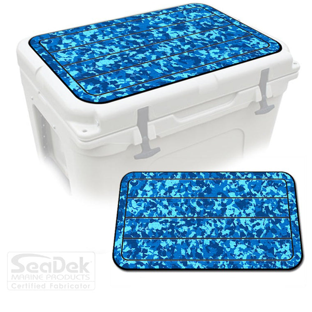 YETI TUNDRA 35 TEAK SEADEK COOLER PAD AQUA CAMO / BLACK