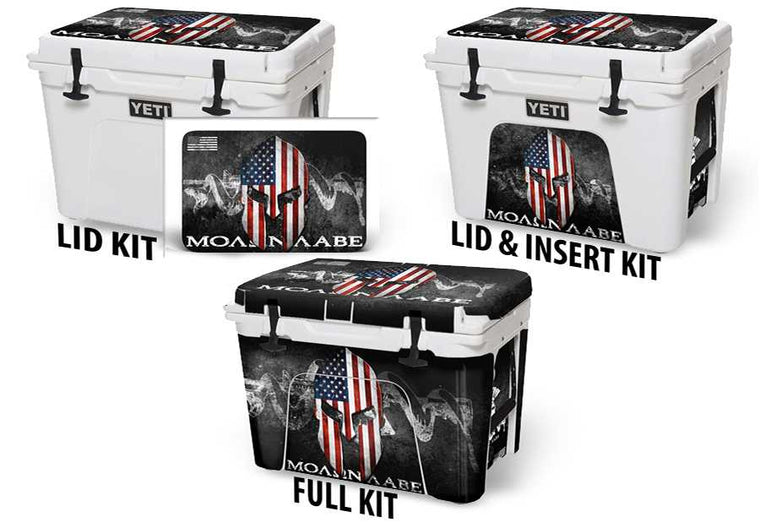 USATuff Cooler Accessories Ice Chest Graphic Sticker Decal Skins Kits - Warrior