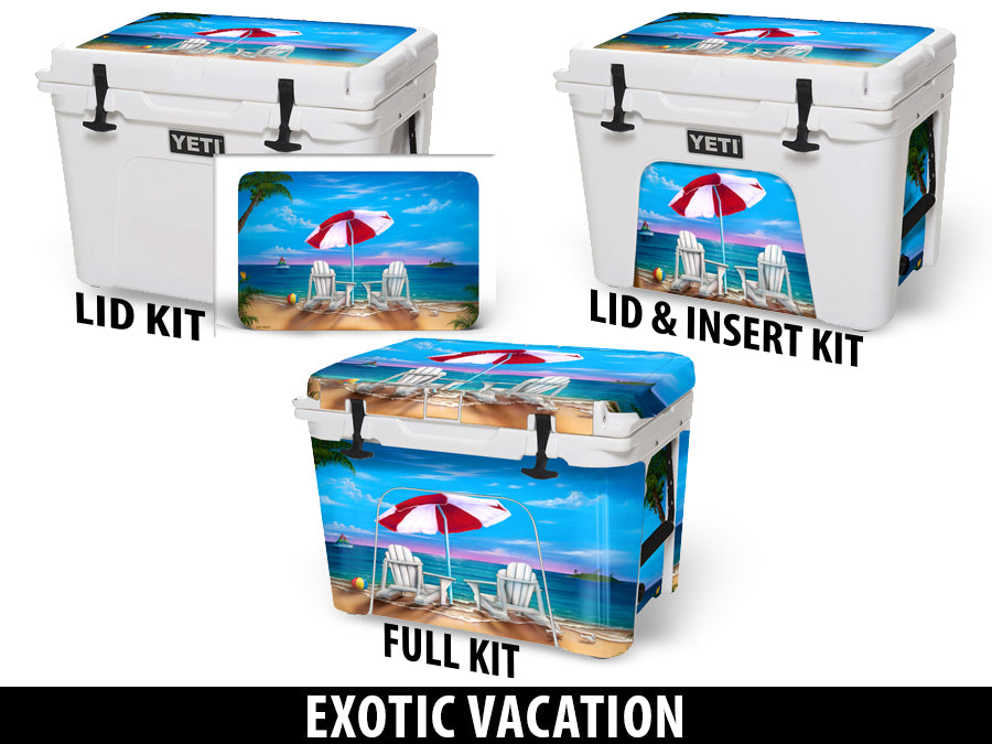USATuff Vinyl Cooler Wrap YETI  Jeff Wilkie Exotic Vacation