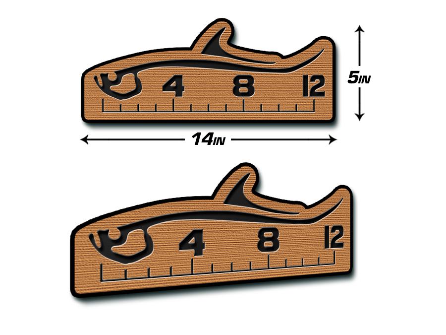 USATuff Fish Measuring Ruler / 12" Design / SeaDek Marine Mat EVA