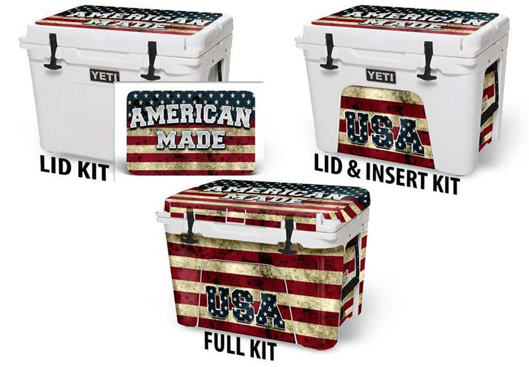 USATuff Cooler Accessories Ice Chest Graphic Sticker Decal Kits - American Made