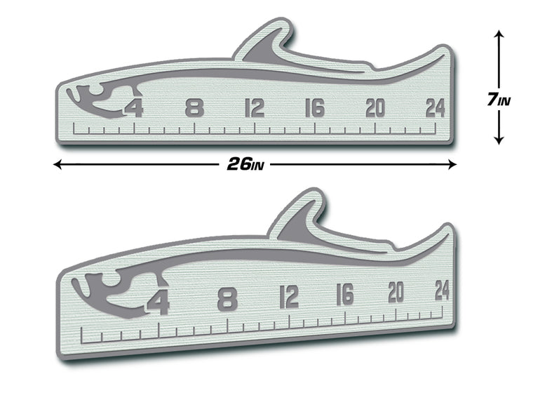 USATuff Fish Measuring Ruler / 24" Tarpon Design / SeaDek Marine Mat EVA