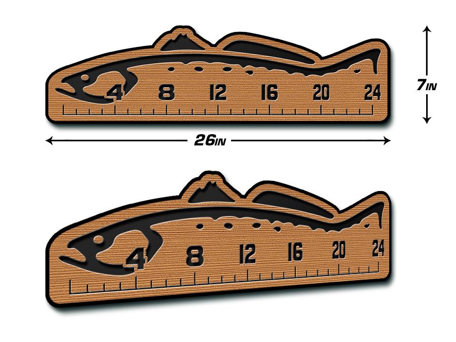 SeaDek Fish Ruler  24 Fishing Accessories - Trout Design