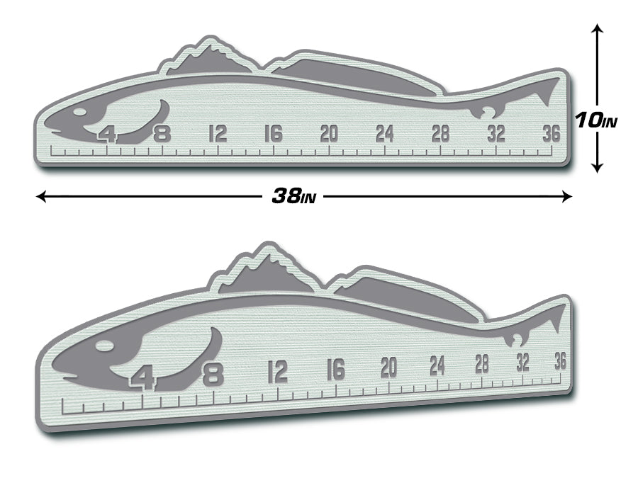 Red Fish Ruler SeaDek Fish Ruler 36