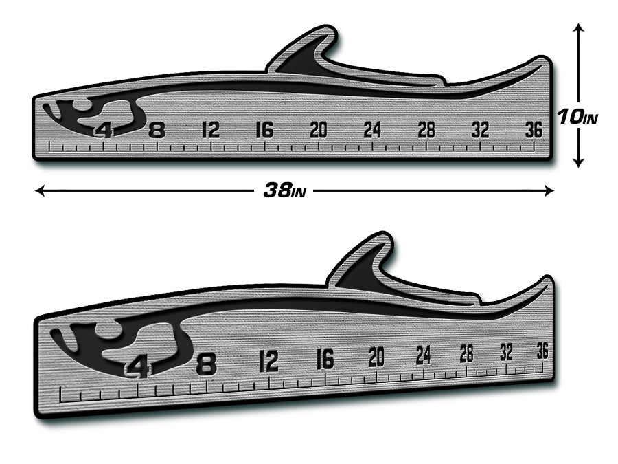 USATuff Fish Measuring Ruler / 36" Design / SeaDek Marine Mat EVA