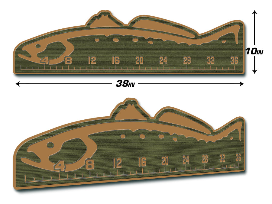 SeaDek Fish Ruler  24 Fishing Accessories - Trout Design