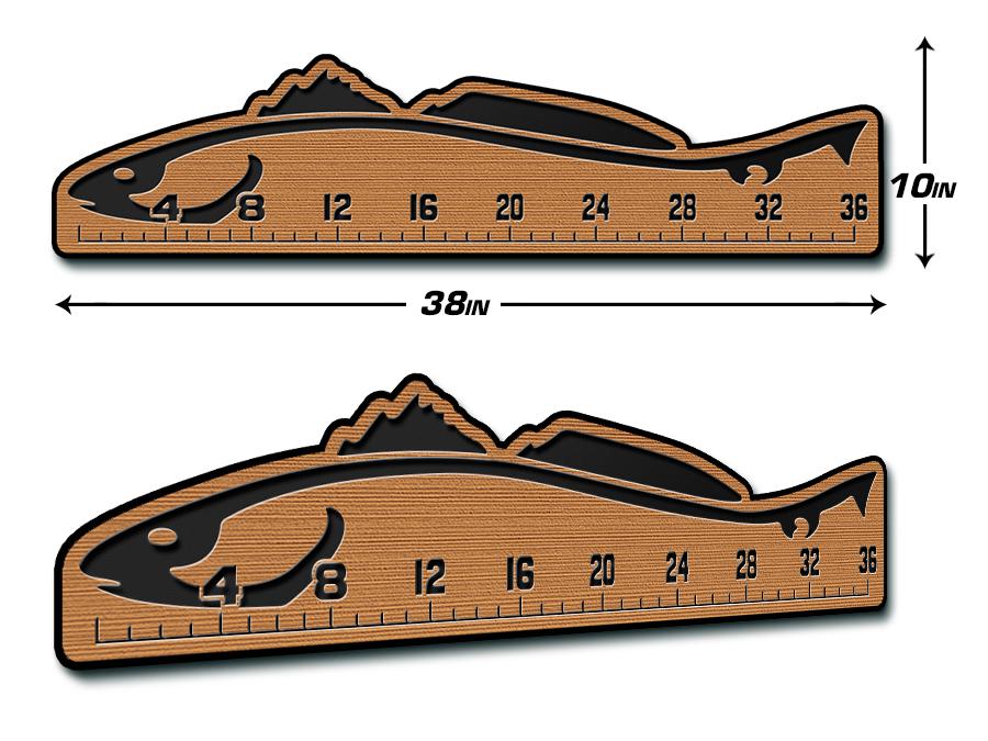 USATuff Fish Measuring Ruler / 36" Design / SeaDek Marine Mat EVA