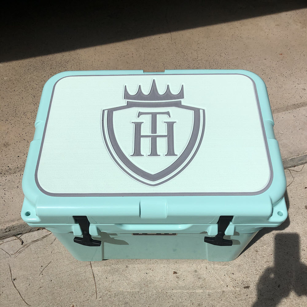 seafoam yeti cooler bag TeakLine Seafoam Storm Gray SeaDek Cooler Pad
