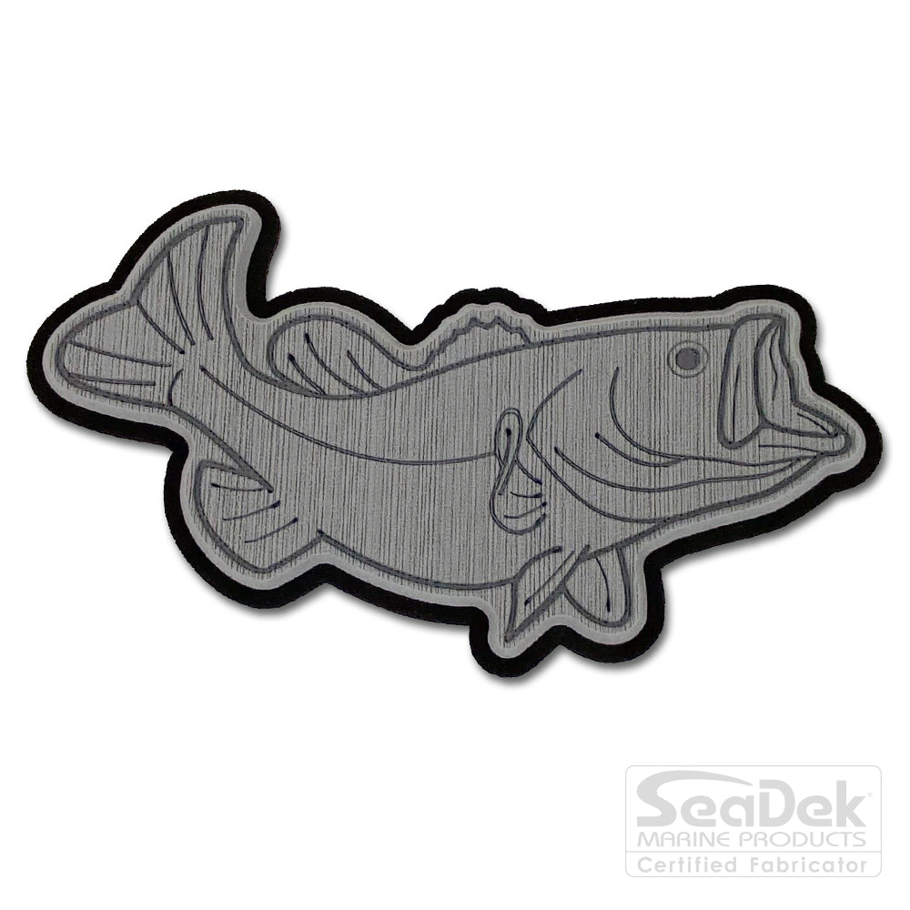 Seadek 3D Decals by USATuff.com in Bass Design in StormGray-Black