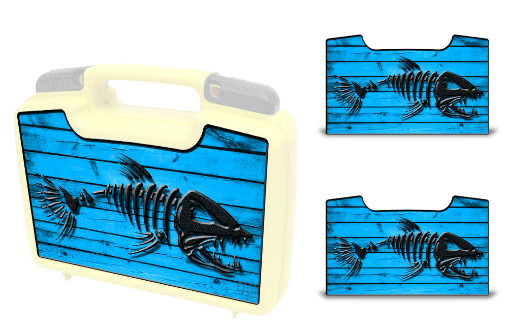 USATuff Wrap For Cliff Outdoors Bugger Beast and Bugger Junior Fly Boxes Graphic Sticker Decal Kits Bonefish Blue