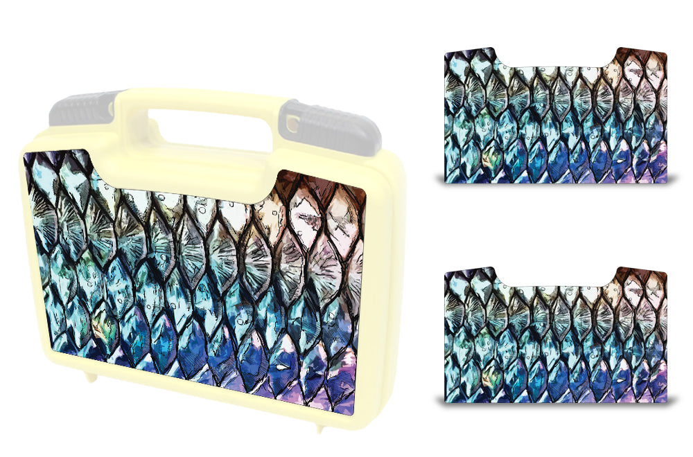 USATuff Wrap For Cliff Outdoors Bugger Beast and Bugger Junior Fly Boxes Graphic Sticker Decal Kits Tarpon Scales by Ed Anderson