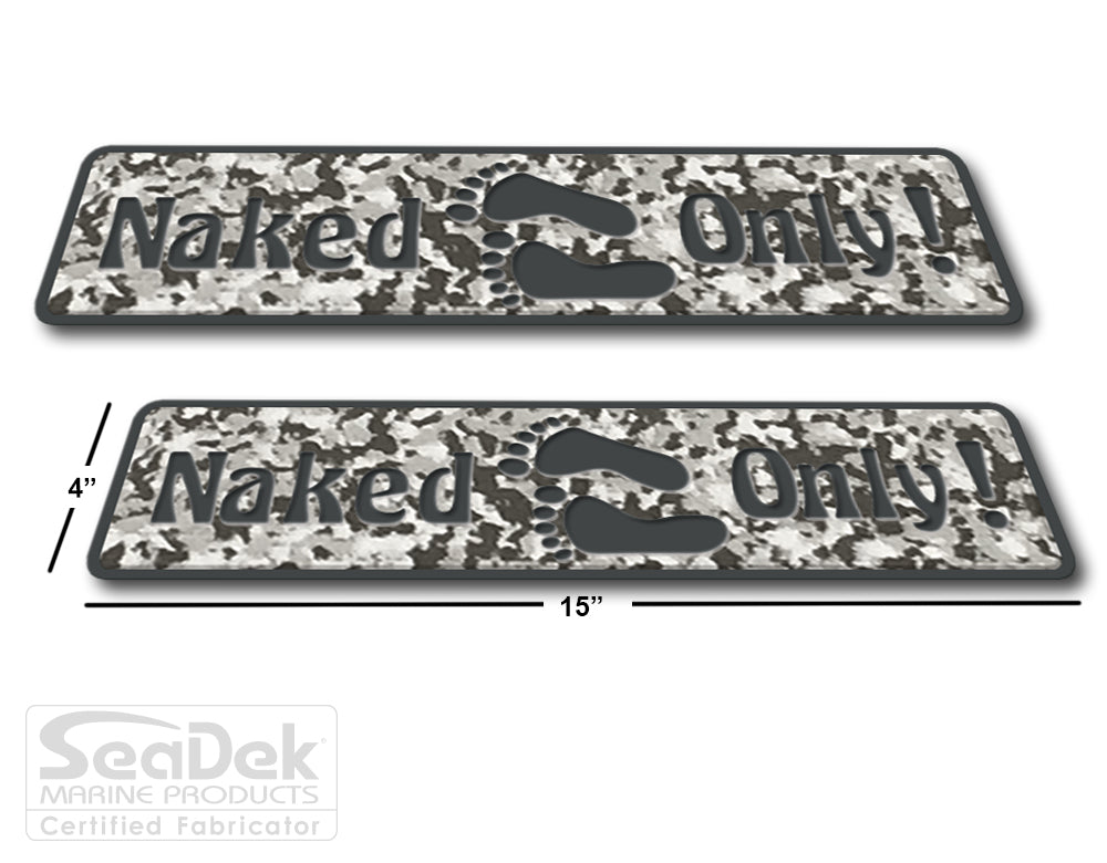 SeaDek traction pads for boats, trailers, RV steps - non-slip, dual-layer, 6mm brushed texture, stick-on adhesive.