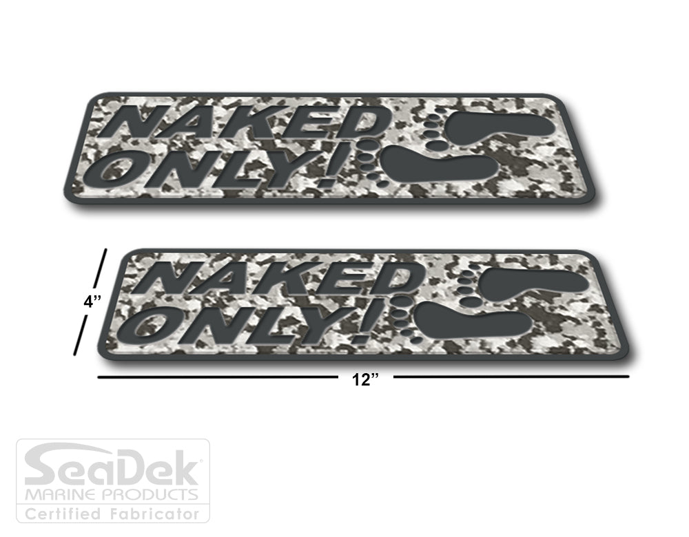 SeaDek traction pads for boats, trailers, RV steps - non-slip, dual-layer, 6mm brushed texture, stick-on adhesive.