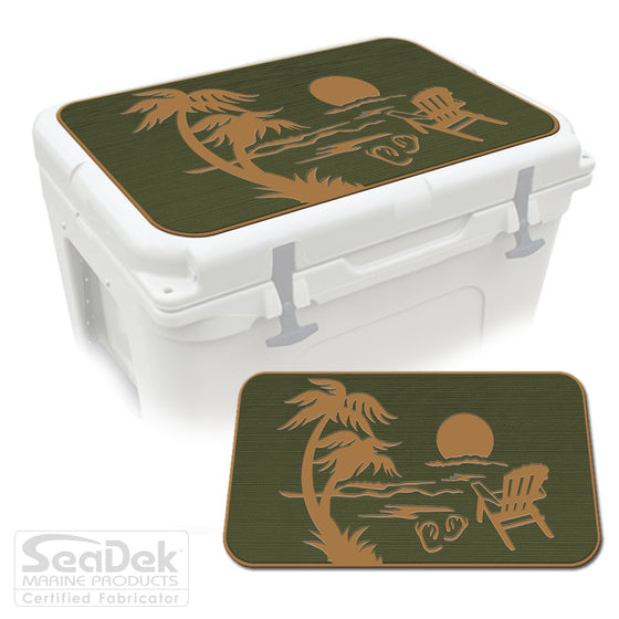 SeaDek Cooler Pad Marine EVA Mat by USATuff Fits YETI RTIC ORCA Ozark Trail Traction Non-Slip Seat Pad