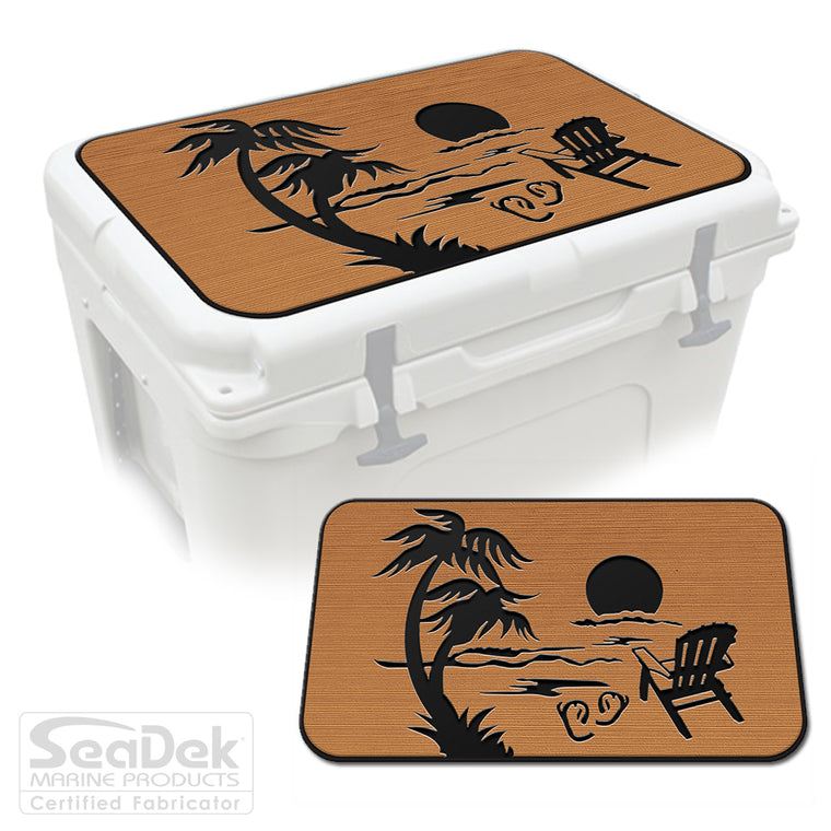 Mocha Black SeaDek Cooler Pad Marine EVA Mat by USATuff Fits YETI RTIC ORCA Ozark Trail Traction Non-Slip Seat Pad