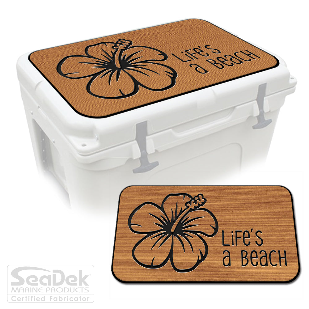 Mocha Black SeaDek Cooler Pad Marine EVA Mat by USATuff Fits YETI RTIC ORCA Ozark Trail Traction Non-Slip Seat Pad