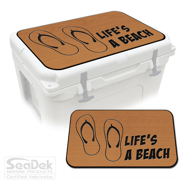 Mocha Black SeaDek Cooler Pad Marine EVA Mat by USATuff Fits YETI RTIC ORCA Ozark Trail Traction Non-Slip Seat Pad