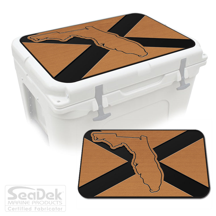 Mocha Black SeaDek Cooler Pad Marine EVA Mat by USATuff Fits YETI RTIC ORCA Ozark Trail Traction Non-Slip Seat Pad