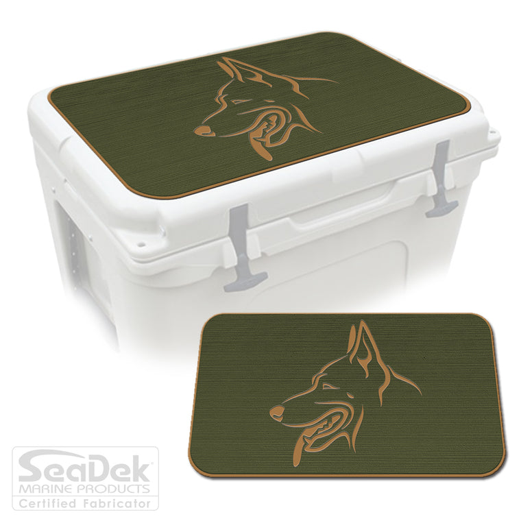 SeaDek Cooler Pad Marine EVA Mat by USATuff Fits YETI RTIC ORCA Ozark Trail Traction Non-Slip Seat Pad