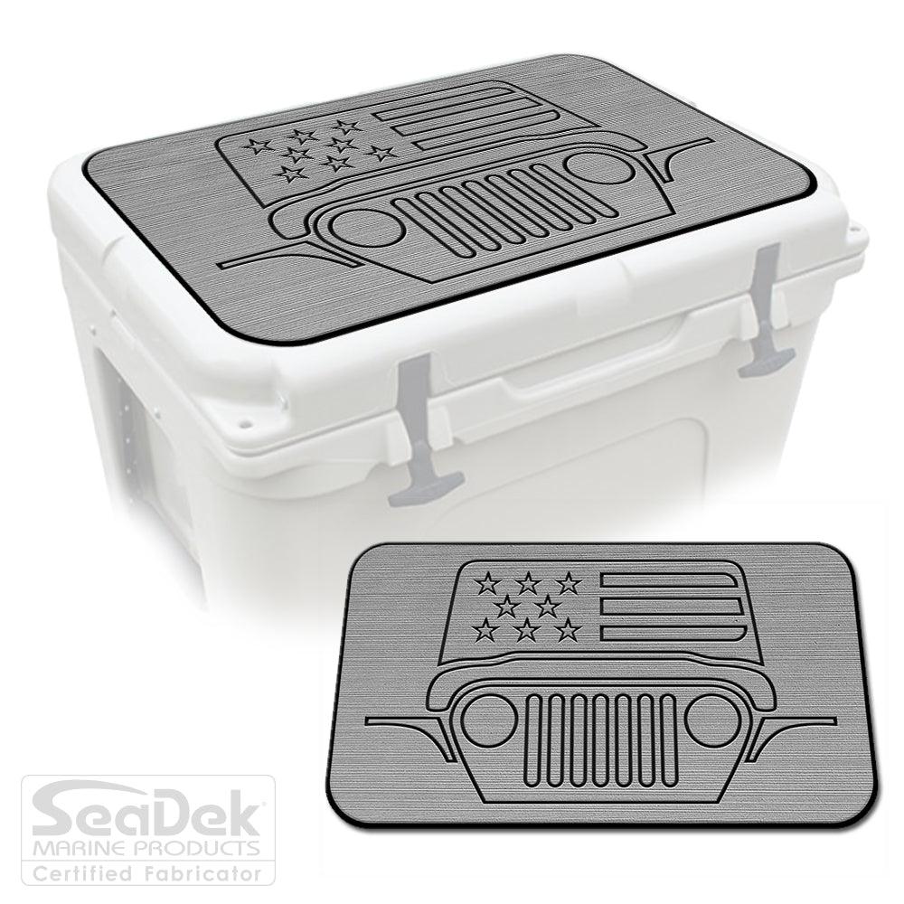 SeaDek Cooler Pad Marine EVA Mat by USATuff Fits YETI RTIC ORCA Ozark Trail Traction Non-Slip Seat Pad