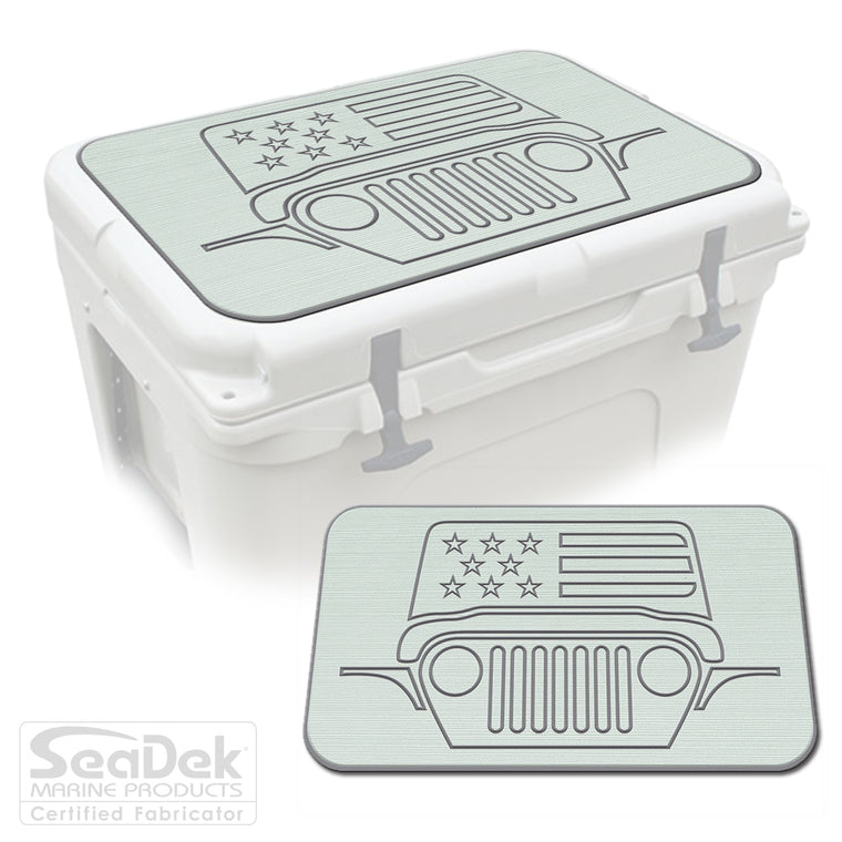 SeaDek Cooler Pad Marine EVA Mat by USATuff Fits YETI RTIC ORCA Ozark Trail Traction Non-Slip Seat Pad