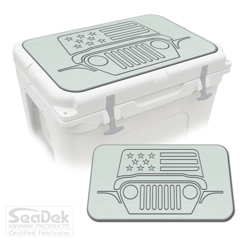 SeaDek Cooler Pad Marine EVA Mat by USATuff Fits YETI RTIC ORCA Ozark Trail Traction Non-Slip Seat Pad
