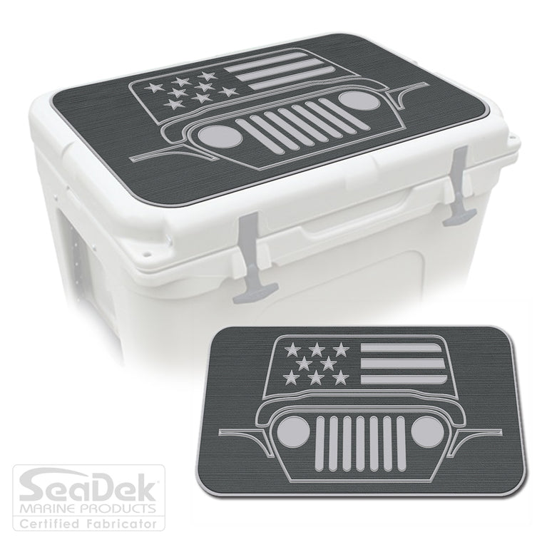SeaDek Cooler Pad Marine EVA Mat by USATuff Fits YETI RTIC ORCA Ozark Trail Traction Non-Slip Seat Pad
